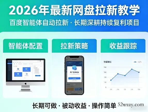 2026年最新网盘拉新教学(百度智能体自动拉新),一个可以长期深耕、持续复利的项目-微众资源