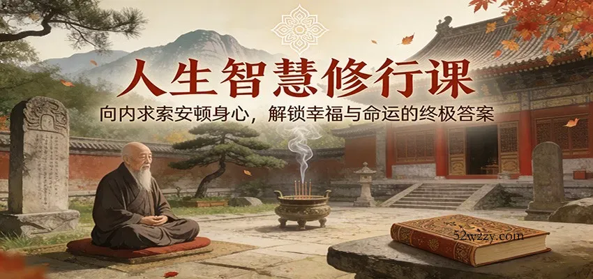 人生智慧修行课：向内求索安顿身心，解锁幸福与命运的终极答案-微众资源