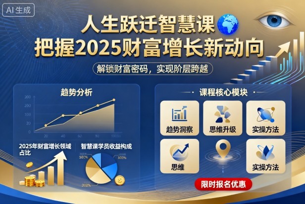 人生跃迁智慧课，把据2025财富增长新动向-微众资源