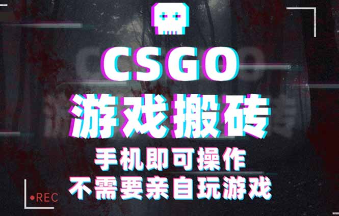 CSGO游戏挂机捡漏，单日扫货500+，年底小高峰上车可吃肉，手机即可操作…-微众资源