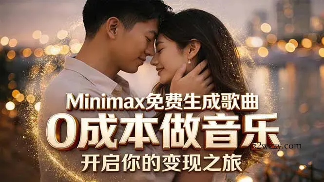 Minimax免费生成歌曲实测！0成本做音乐，说唱流行Lofi一键生成-微众资源
