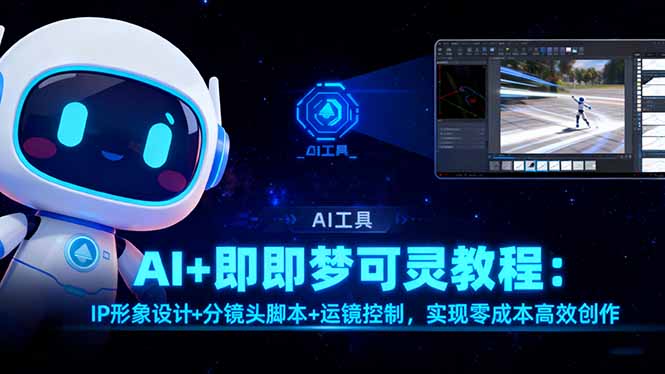 AI+即梦可灵教程：IP形象设计+分镜头脚本+运镜控制，实现零成本高效创作-微众资源