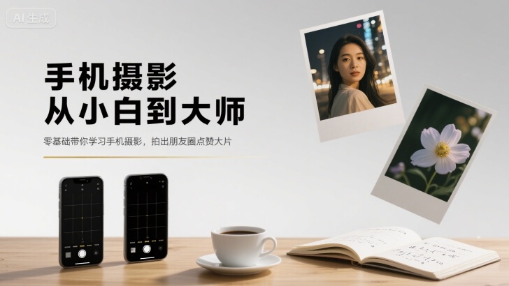 手机摄影从小白到大师，零基础带你学习手机摄影，拍出朋友圈点赞大片-微众资源