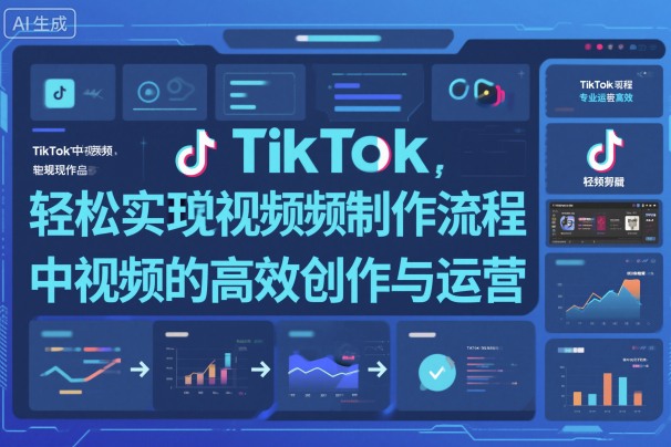 TikTok中视频制做流程，轻松实现Tk中视频的高效创作与运营-微众资源