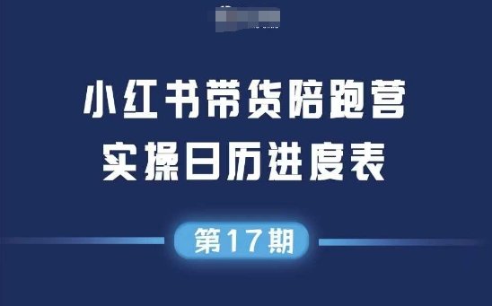 小红书第17期带货陪跑营，不囤货，无不直播，无不投流，通过选品+笔记内容+测品+笔记铺量+矩阵运营打爆款(更新)-微众资源