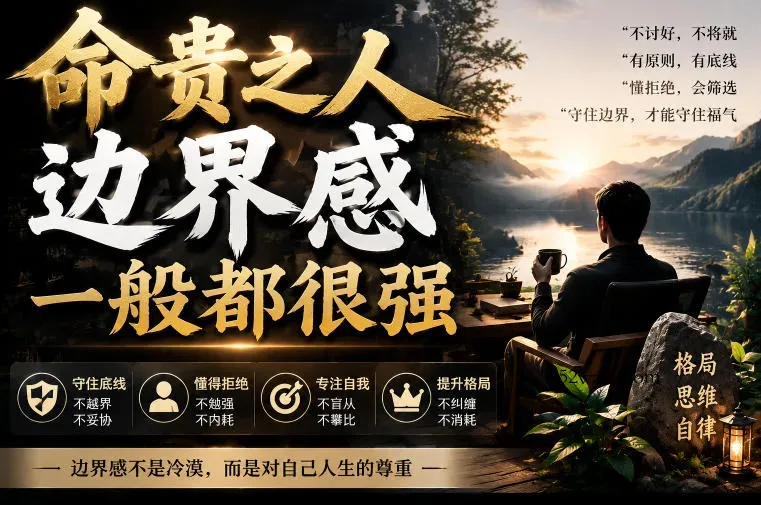 付费文章：命贵之人，边界感一般都很强-微众资源