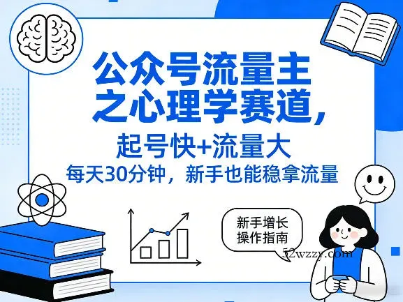公众号流量主之心理学赛道,起号快+流量大,每天30分钟,新手也能稳拿流量!