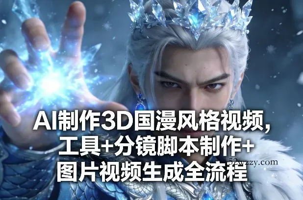AI制作3D国漫风格视频，工具+分镜脚本制作+图片视频生成全流程-微众资源