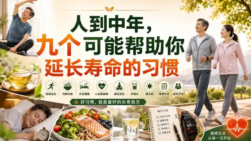 付费文章：人到中年，九个可能帮助你延长寿命的习惯-微众资源