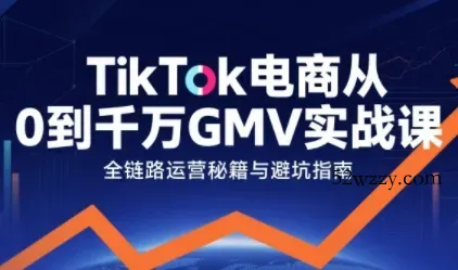 TikTok电商从0到千万GMV实战课，从0到1拆解实战秘籍(更新)-微众资源