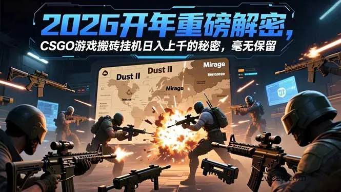 2026开年重磅解密，CSGO游戏搬砖挂机日入上千的秘密，毫无保留-微众资源
