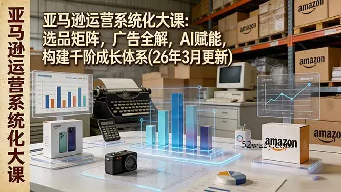 亚马逊运营系统化大课：选品矩阵，广告全解，AI赋能，构建千阶成长体系(26年3月更新-微众资源