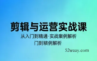 林大·剪辑与运营实战课(更新2026)-微众资源