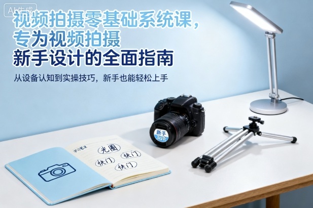 视频拍摄零基础系统课，专为视频拍摄新手设计的全面指南-微众资源