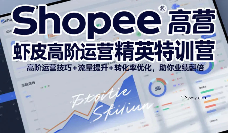 Shopee虾皮高阶运营精英特训营，高阶运营技巧+流量提升+转化率优化，助你业绩翻倍(更新26年5月)-微众资源