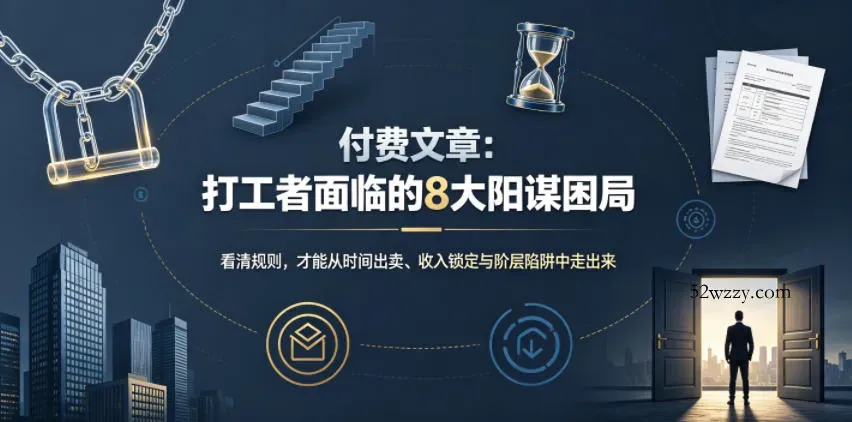 付费文章：打工者面临的8大阳谋困局-微众资源