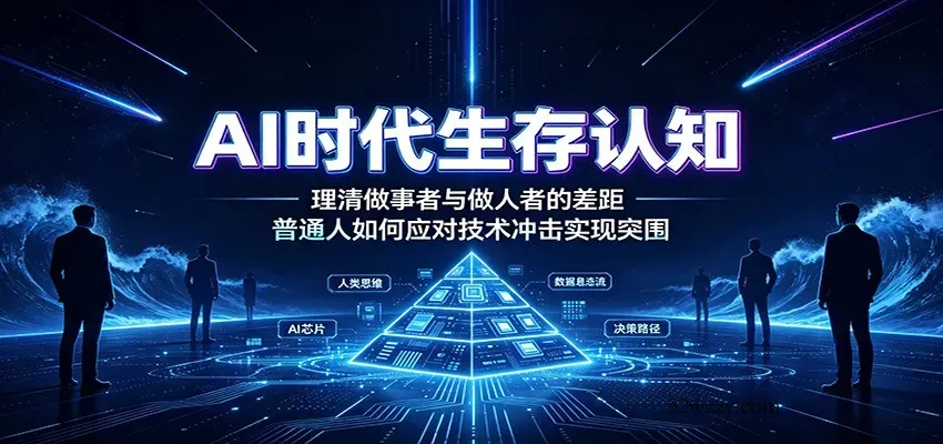 AI时代生存认知：理清做事者与做人者的差距，普通人如何应对技术冲击实现突围-微众资源