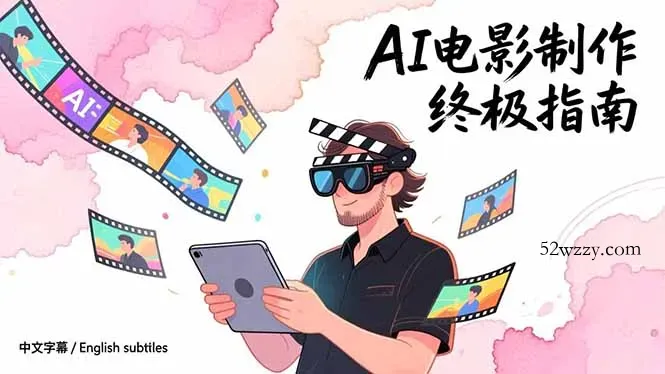 AI电影制作终极指南：从创意到成片，系统掌握智能影视全流程实战课(中英字幕-微众资源