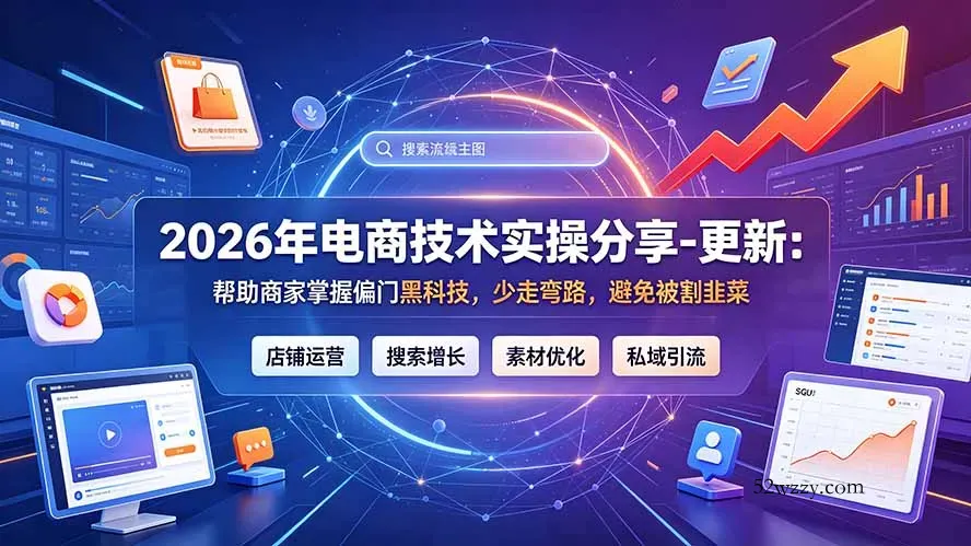 2026年电商技术实操分享-更新7月：帮助商家掌握偏门黑科技，少走弯路，避免被割韭菜-微众资源
