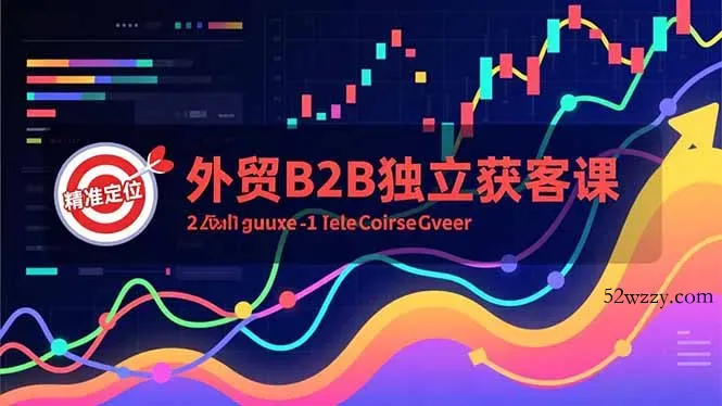 外贸B2B独立获客课，Facebook主页搭建、消息互动广告、精准定位，打造高询盘系统-微众资源
