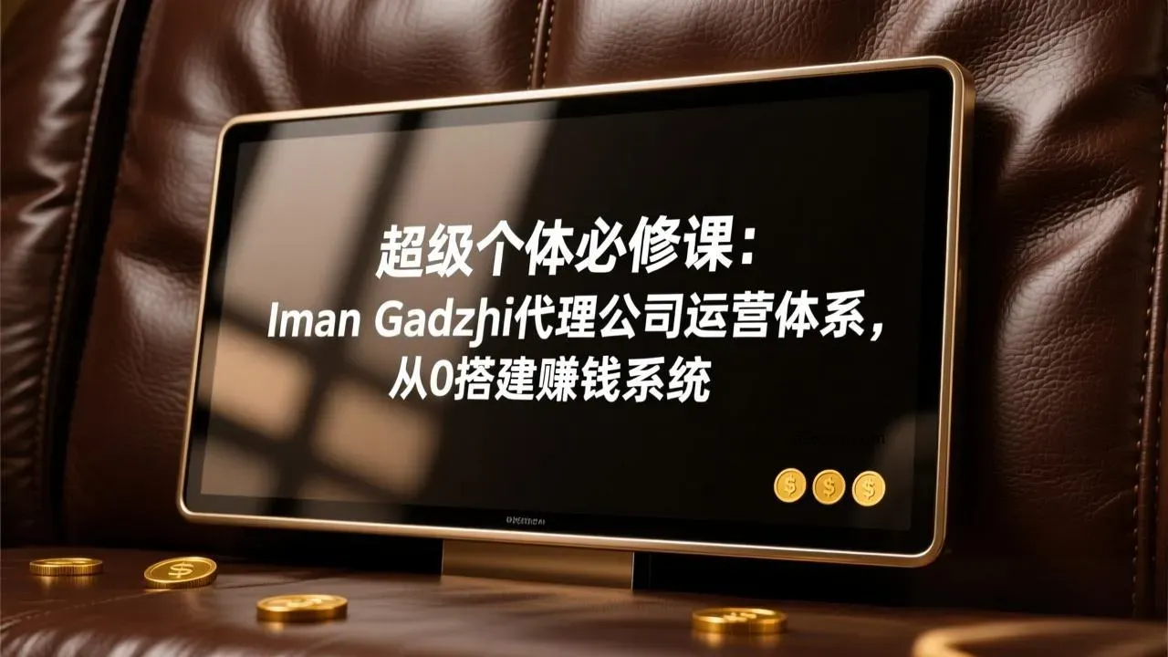 超级个体必修课：Iman Gadzhi代理公司运营体系，从0搭建赚钱系统-微众资源