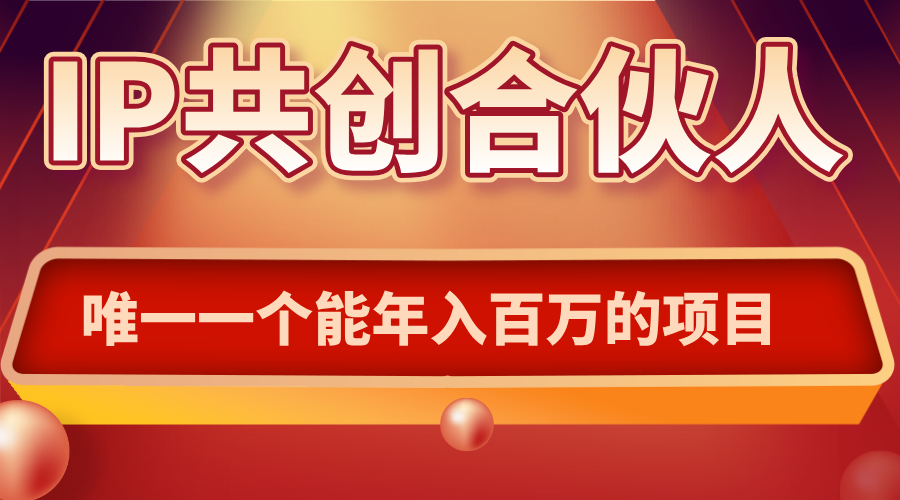 如何通过IP共创合伙人一起合伙“卖项目”-微众资源