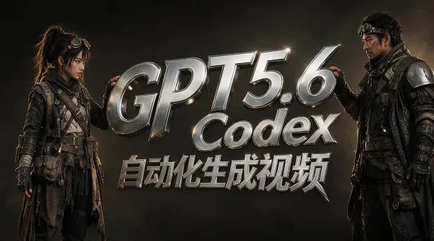 GPT5.6+Codex自动化视频生成：提示词设计×角色设定×封面海报×工作流思路，高效产出AI视频-微众资源