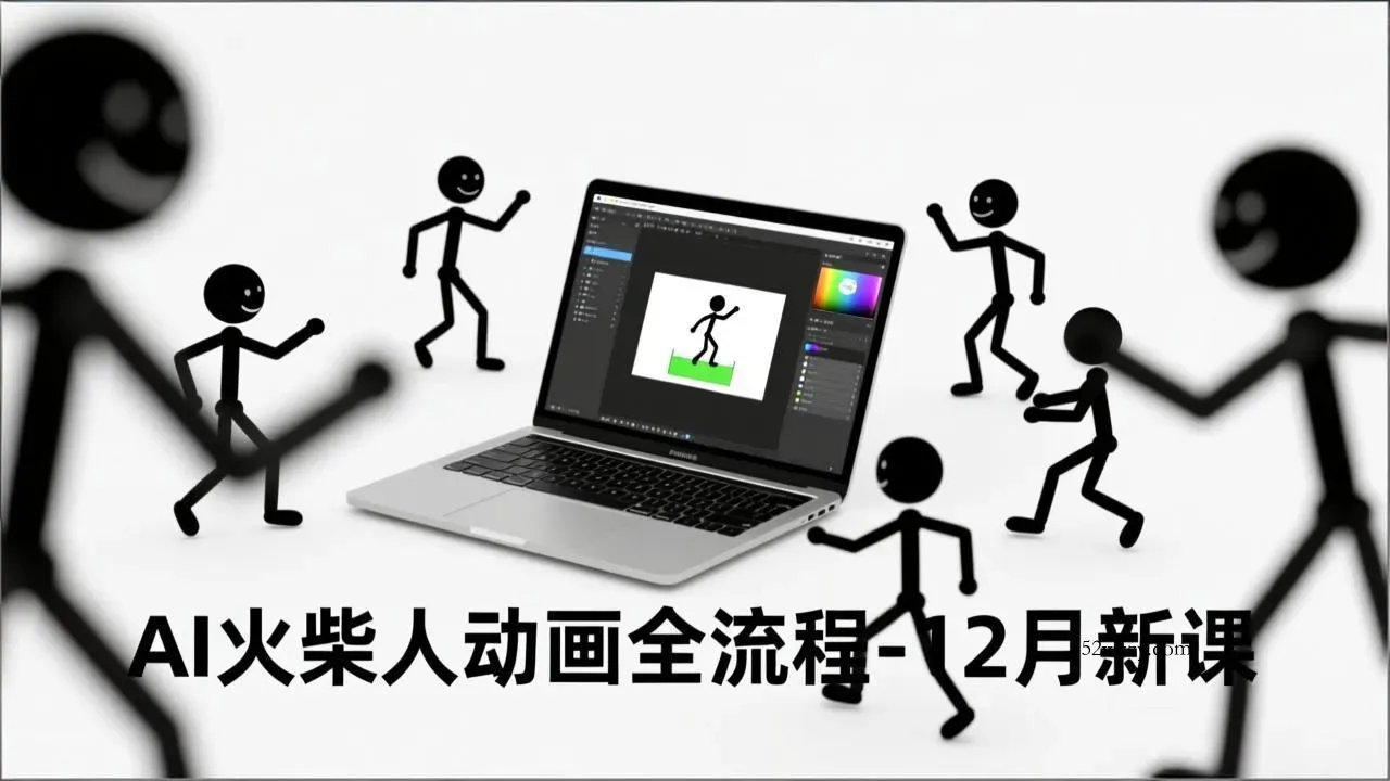AI火柴人动画全流程-12月新课，文案生成、声音克隆、视频剪辑，零基础快速产出动画-微众资源