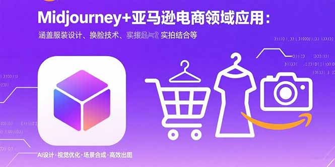 Midjourney+电商领域商业应用：涵盖服装设计、换脸技术、实拍结合等-微众资源