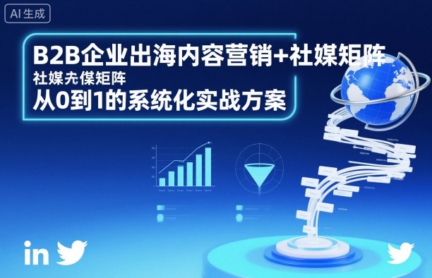 B2B企业出海内容营销+社媒矩阵，从0到1的系统化实战方案-微众资源