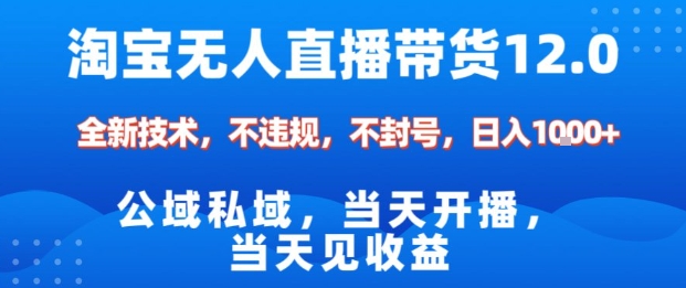 淘宝无人直播12.0，公域私域技术，不封号，不违规布局双十一流量风口，日入1k(独家技术)【揭秘】-微众资源