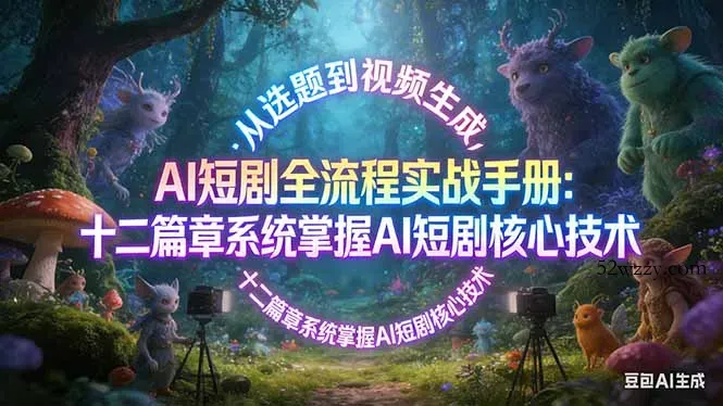 AI 短剧全流程实战手册：从选题到视频生成，十二篇章系统掌握 AI 短剧核心技术-微众资源