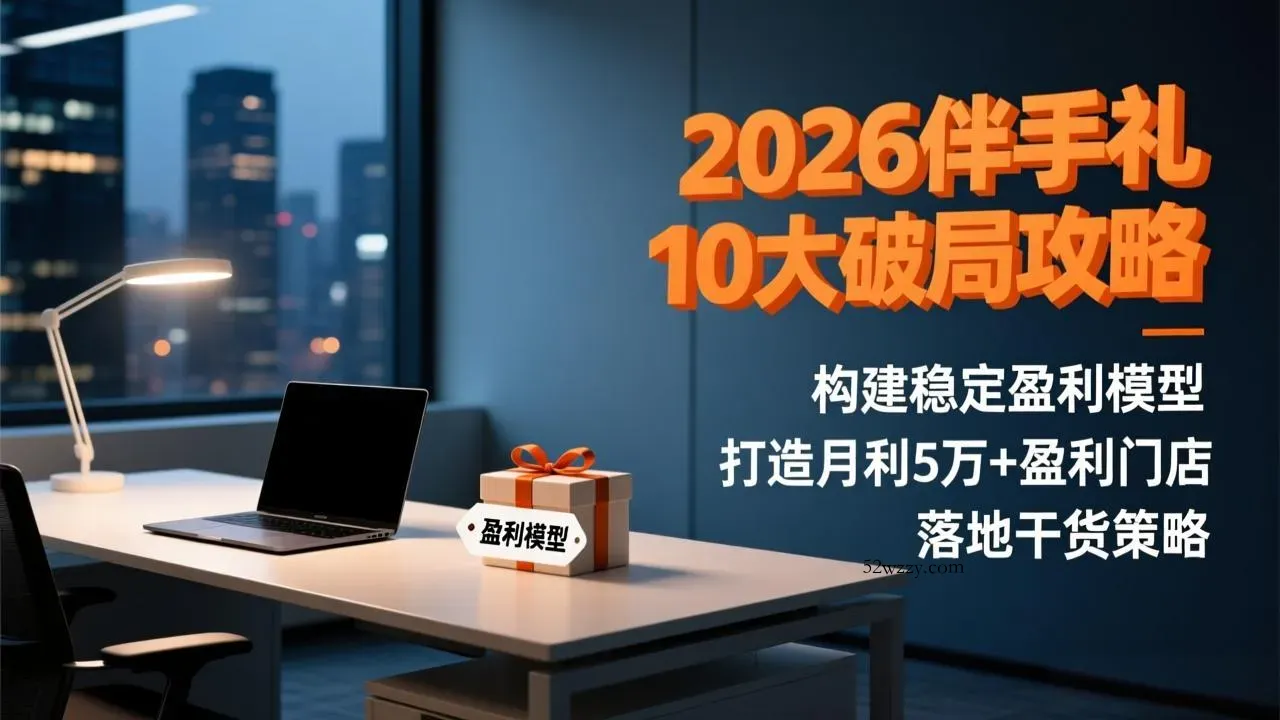 2026伴手礼10大破局攻略：构建稳定盈利模型，打造月利5万+盈利门店，落地干货策略-微众资源