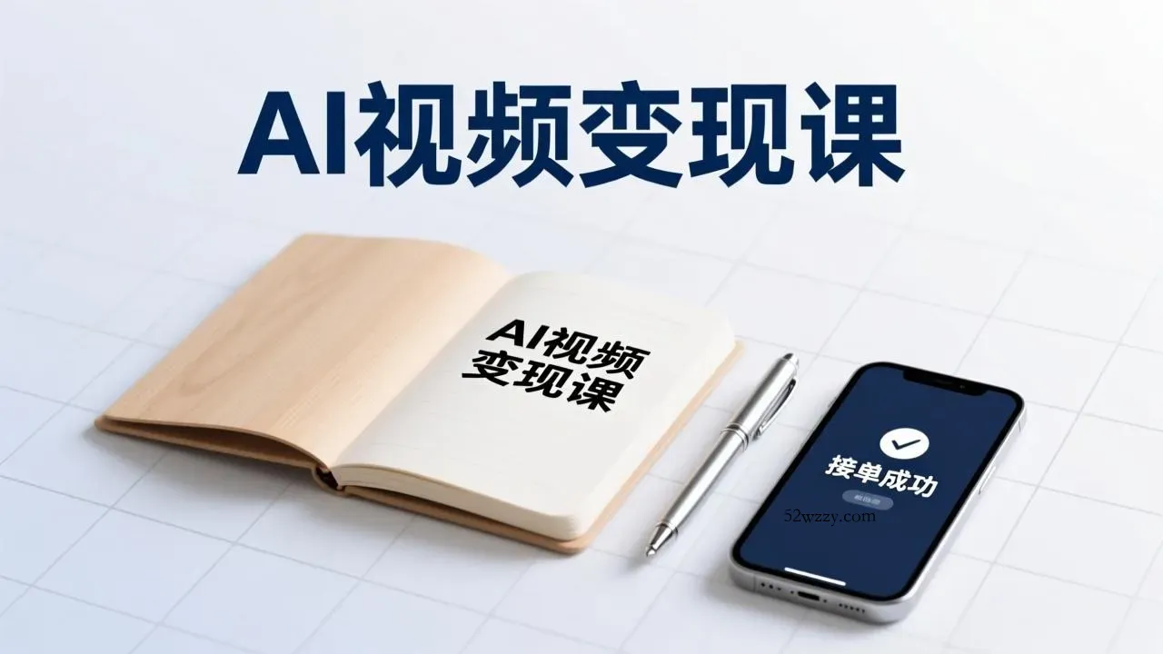 AI视频变现课，学完即可创作短片、接商单，实现副业增收，单项目报价可达千元-微众资源