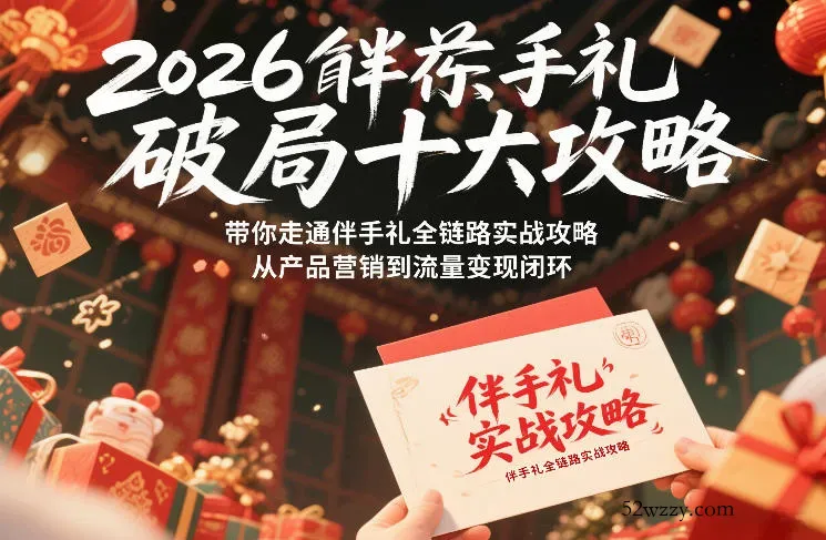 2026伴手礼破局十大攻略，带你走通伴手礼全链路实战攻略，从产品营销到流量变现闭环-微众资源